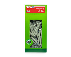 Дюбель-гвоздь GL, 6x60 гриб, нейлон, ЕКТ (кор. с окном/140шт)