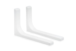 Кронштейн в пластиковом корпусе, 240x145mm, белый (упак/2шт)