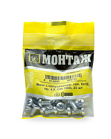 Винт 6х12 полуцилиндр. головка Ph, цинк, прочн. 4.8 DIN 7985 (пакет/25шт)