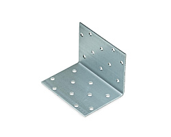 Уголок крепежный равносторонний 60x60x80x2,0 мм KUR-60-80 (упак/50шт)