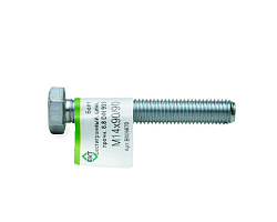 Болт с шестигранной головкой М14х90/90, DIN933 (ГОСТ 7798-70), прочн.8.8,цинк, ЕКТ (с этик./1шт)