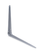 Кронштейн стальной с ребром жесткости, серебро 250x300мм (шт)