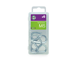 Коуш для канатов М5, DIN6899 (упак/6шт)