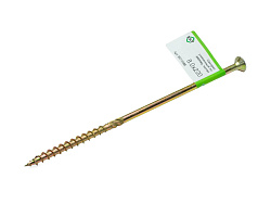 Саморез конструкционный по дереву TORX40 8.0x220, потай, желт. цинк (с этик./1шт)