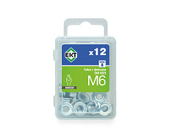 Гайка M 6 с фланцем (упак/12шт)