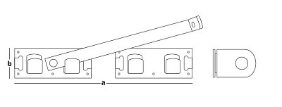 Задвижка воротная 415x70x8 ZDV-415 (шт)