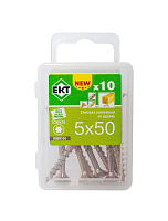 Саморез усиленный по дереву TORX25 5.0x50, потай, желт. цинк (упак/10шт)