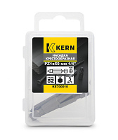 Насадка крестообразная PZ1х50мм 1/4" S2 в боксе KERN (упак/3шт)