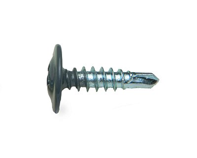 Саморез с п/ш SPS, сверло 4.2х16 RAL7024 (упак/1.000шт)