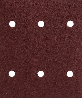 Бумага наждачная 114х140мм, P60, 6 отверстий, KERN (упак/5шт)