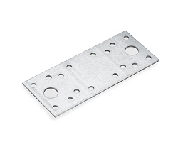 Крепежная пластина оцинкованная 130x53x2,0 мм КР-130 (шт)