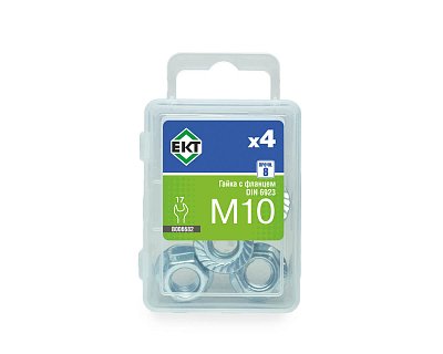 Гайка M10 с фланцем (упак/4шт)