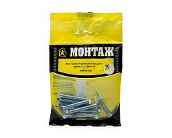 Болт шестигранный 6х35, цинк, прочн. 5.8 DIN 933 (пакет/10шт)