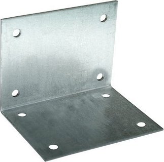 Крепежный уголок оцинкованный равносторонний 80x80x60x1,5 мм KUR-80-60x1,5 (упак/8шт)
