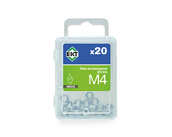 Гайка М4,  цинк, прочн. 6 DIN 934 (упак/20шт) ЕКТ