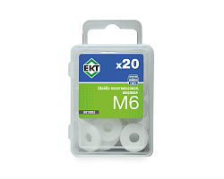 Шайба пластмассовая, широкая М6, нейлон, ЕКТ (упак/20шт)