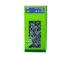 Саморез с прессшайбой, 4.2x19 сверло, цинк, в коробке с окном, ЕКТ (упак/1.000шт)