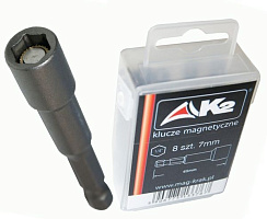 Насадка шестигранная магнитная 9,5(3/8")x65мм 1/4" CrV K2 (шт)