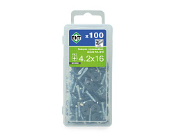Саморез с п/ш, сверло 4.2х16 RAL7016 (упак/100шт)
