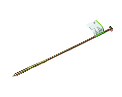 Саморез конструкционный по дереву TORX40 8.0x300, потай, желт. цинк (с этик./1шт)