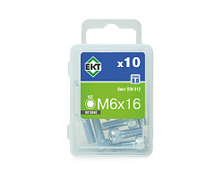 Винт  6х16 с цилиндр.гол.и внутр.шестигр., цинк,прочн.8.8 DIN 912 (упак/10шт)