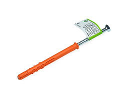 Рамный дюбель с шурупом RD-X 10x120 потай, НЕЙЛОН, ЕКТ (с этик./1шт)