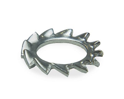 Шайба стопорная, с наружными зубьями M6, DIN6798A, НЕРЖ. СТАЛЬ (упак/1.000шт)
