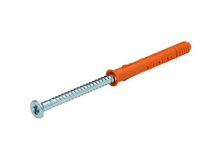 Рамный дюбель с пот/борт., шуруп потай TX, 10x80 RD-X, НЕЙЛОН ЕКТ (упак/50шт)
