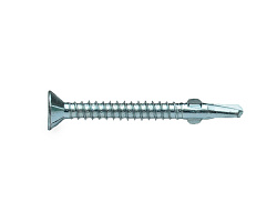 Саморез с крыльчаткой SKR, 4,8х45, сверло, цинк (упак/250шт)