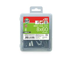 Дюбель-гвоздь GL, 8x60 потай, п/п, ЕКТ (пласт.конт./30шт)