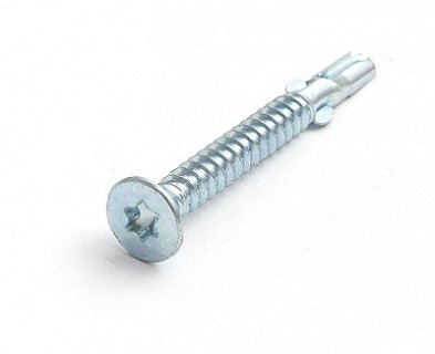 Саморез с крыльчаткой TORX30 6.3х60, сверло, оцинк. (упак/150шт)