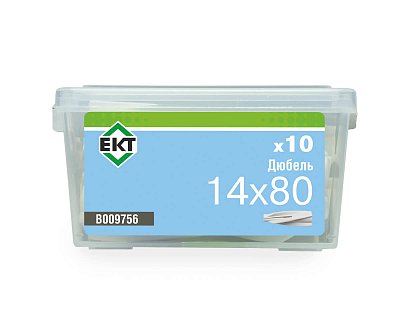 Дюбель для пенобетона 14x80, в пласт. контейнере, ЕКТ (упак/10шт)
