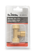 Фитинг, тип "Т", мама х папа х мама, резьба BSPT 1/2" KIRK (шт)