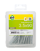 Гвоздь строительный 3,5х90, оцинкованный, в пласт. контейнере (упак/0,4кг)