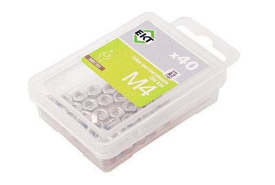 Гайка шестигранная М4, DIN934, НЕРЖ. СТАЛЬ, ЕКТ (упак/40шт)