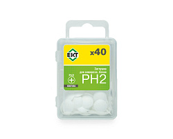 Заглушка декоративная под саморезы PH2, белая (упак/40шт)