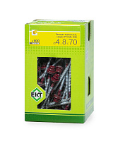 Саморез кровельный с резин. прокл. 4.8х70 сверло PT1, RAL 3005, в коробке с окном, ЕКТ (упак/100шт)