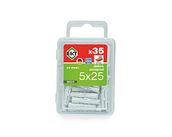 Распорный дюбель KEW DSD S 5х25, (упак/35шт) НЕЙЛОН