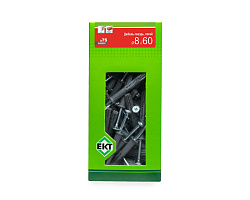 Дюбель-гвоздь GL, 8x60 потай, п/п, ЕКТ (кор. с окном/75шт)