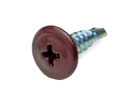 Саморез с п/ш SPS, сверло 4,2x16 RAL3005 (упак/500шт)