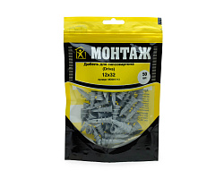 Дюбель для гипсокартона 12x32 Driva 01S-пластм., дой-пак M, МОНТАЖ (пакет/50шт)