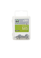 Шайба плоская М5, DIN125A, НЕРЖ. СТАЛЬ, ЕКТ (упак/30шт)