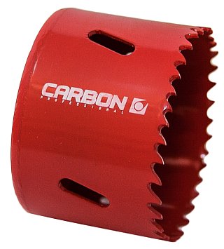Коронка биметаллическая 57мм, глуб. 38мм, HSS M42 (HSS-Co 8%) CARBON (шт)