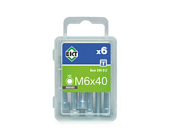 Винт  6х 40 с цилиндр. гол. и внутр. шестигр., цинк, прочн. 8.8 DIN912 (упак/6шт)