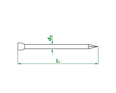 Гвоздь финишный 1,6х25, оцинкованный, РБ (упак/1кг)