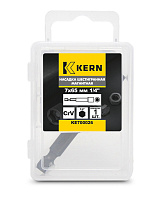 Насадка шестигранная магнитная 7х65мм 1/4" CrV в боксе KERN (упак/1шт)