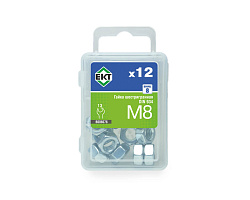 Гайка М8, цинк, прочн. 8 DIN 934 (упак/12шт)