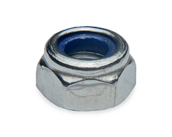 Гайка с контрящим кольцом М5, DIN985, нерж. сталь (упак/100шт)