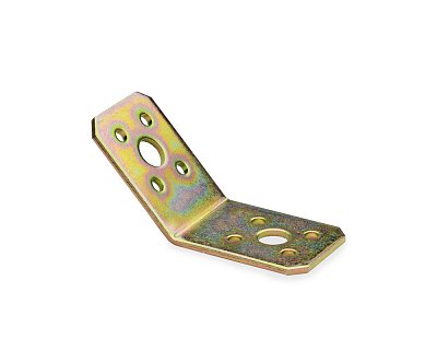 Крепежный уголок под 135 градусов 50x50x35/2,5 KUS1, желтый цинк (шт)
