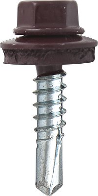 Саморез кровельный SRW-R, 5,5х19 сверло РТ3 RAL 3005 (красное вино) (упак/250шт)